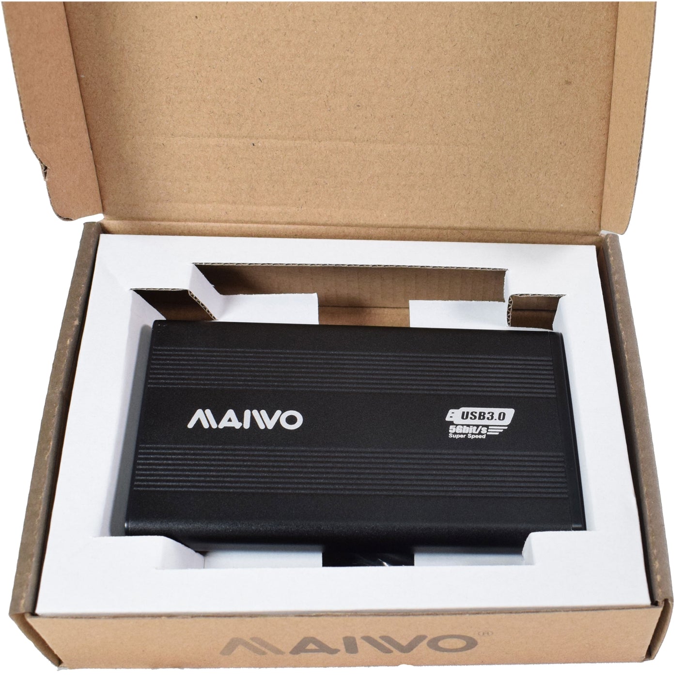 Maiwo 2.5 Inch External Hard Drive Enclosure 5Gbps Black for SATA III HDD/SSD
