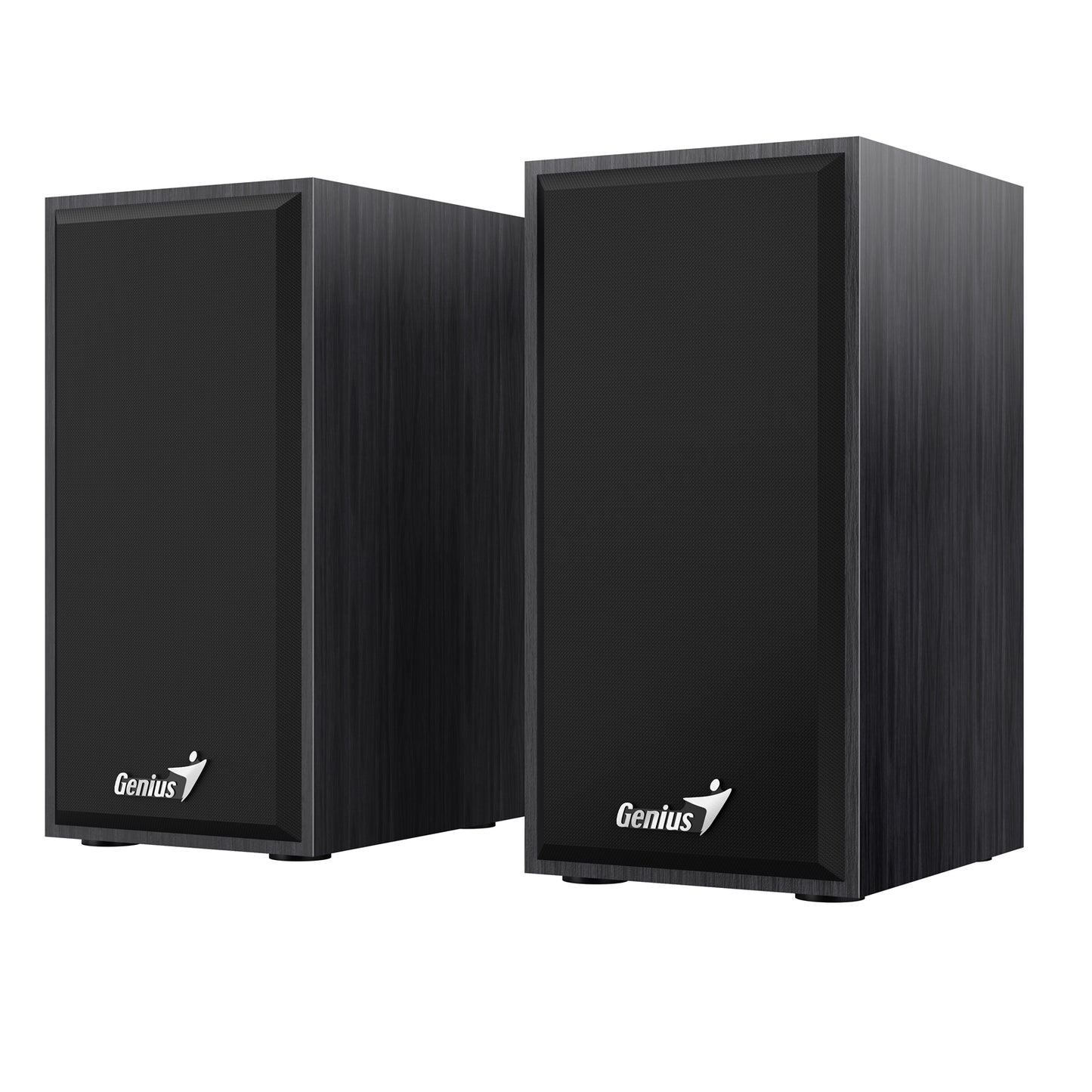 Genius SP-HF180 6W Wooden Desktop USB 2.0 Stereo Speakers Black