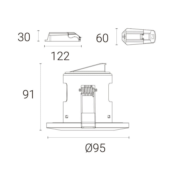 4lite WiZ Connected LED Fire Rated IP65 Down Light White