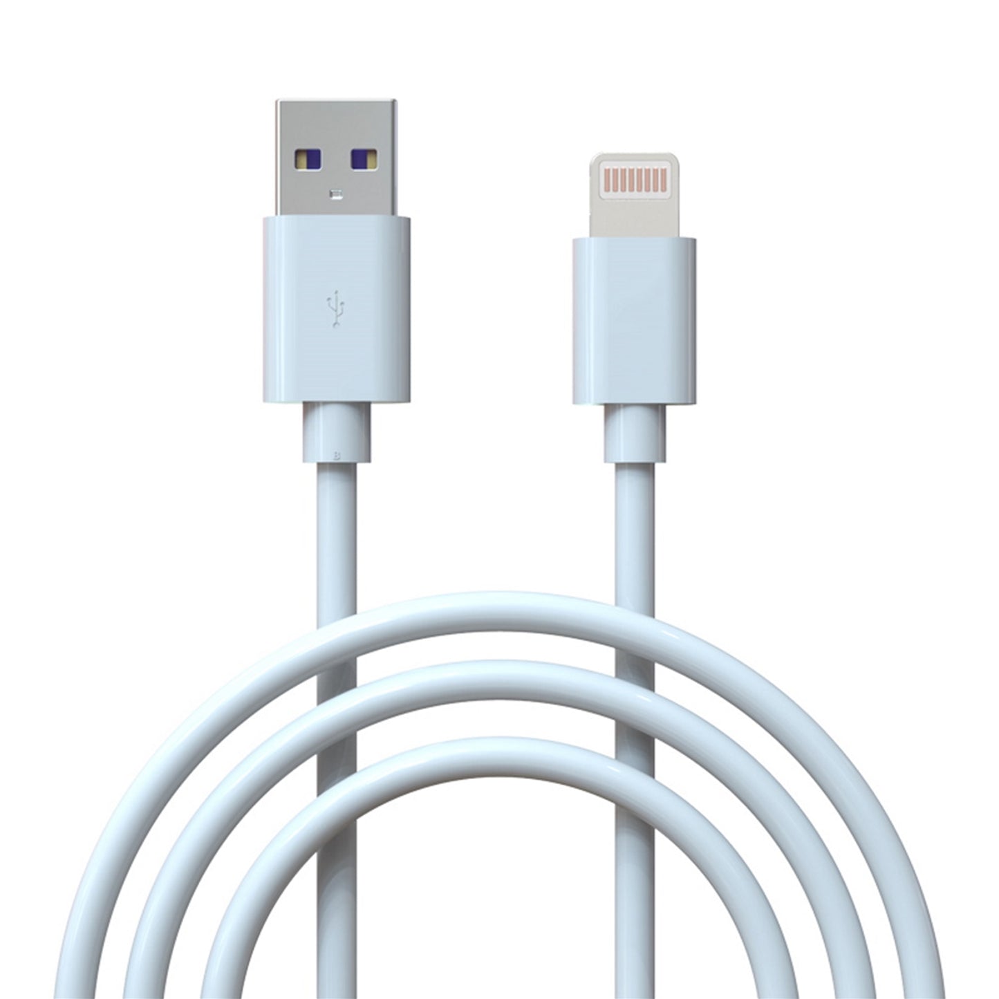 Prevo USB-LIGHTNING-2M Lightning Cable, USB-A (M) to Apple Lightning (M), White