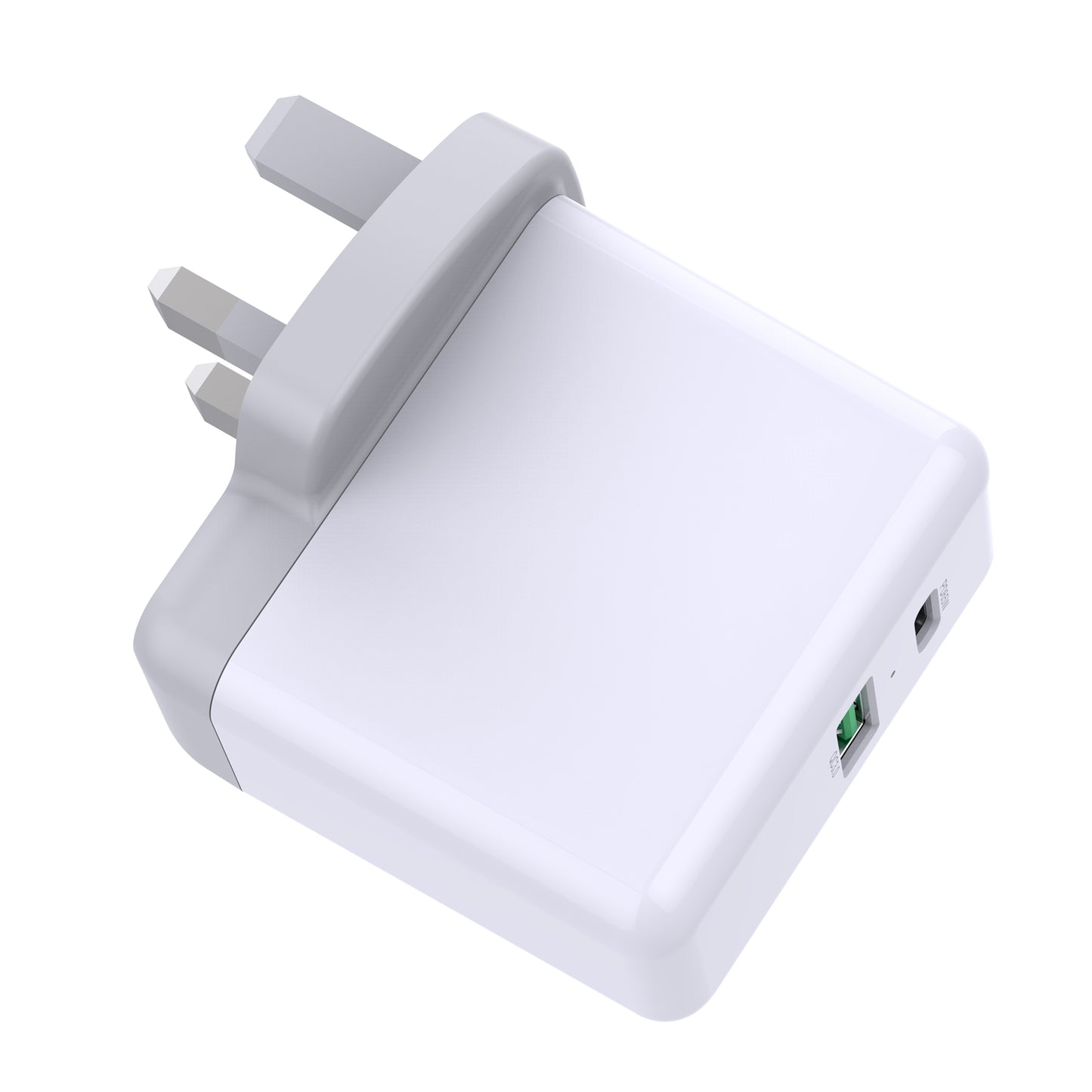 Prevo QC72 65W USB Type-C & USB Type-A Fast Charge Mains Charger, QC 3.0, 1.5m