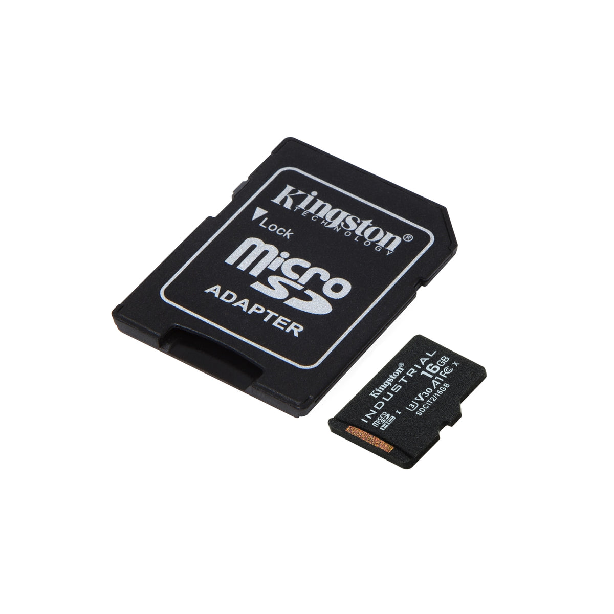Kingston SDCIT2/16GB Industrial Micro SD Flash Memory Card, 16GB