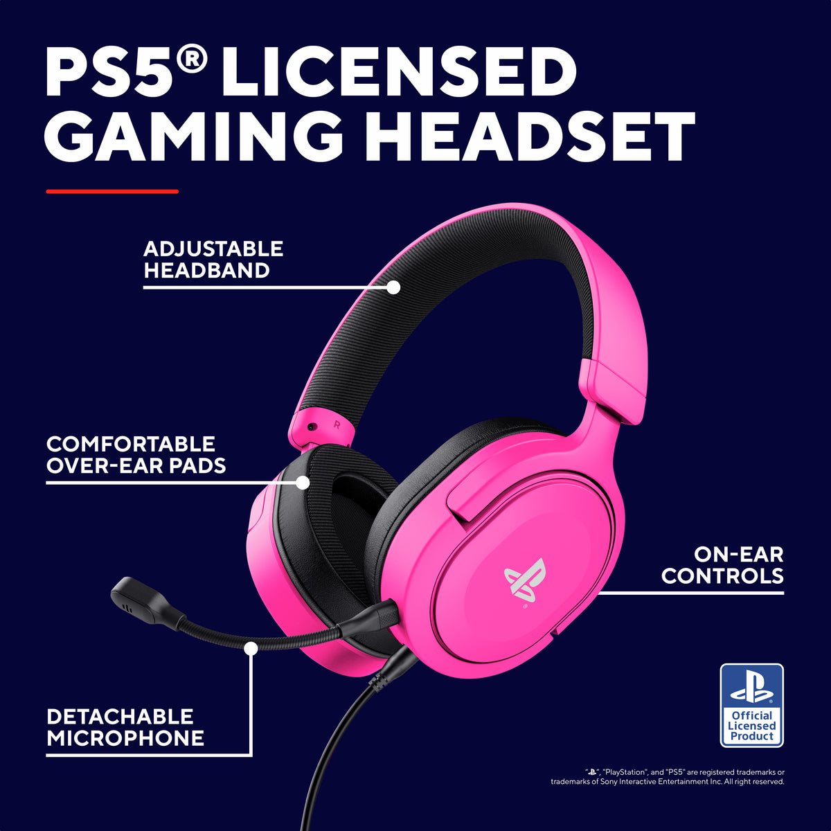 Trust GXT 498P Forta Gaming Headset Wired Pink
