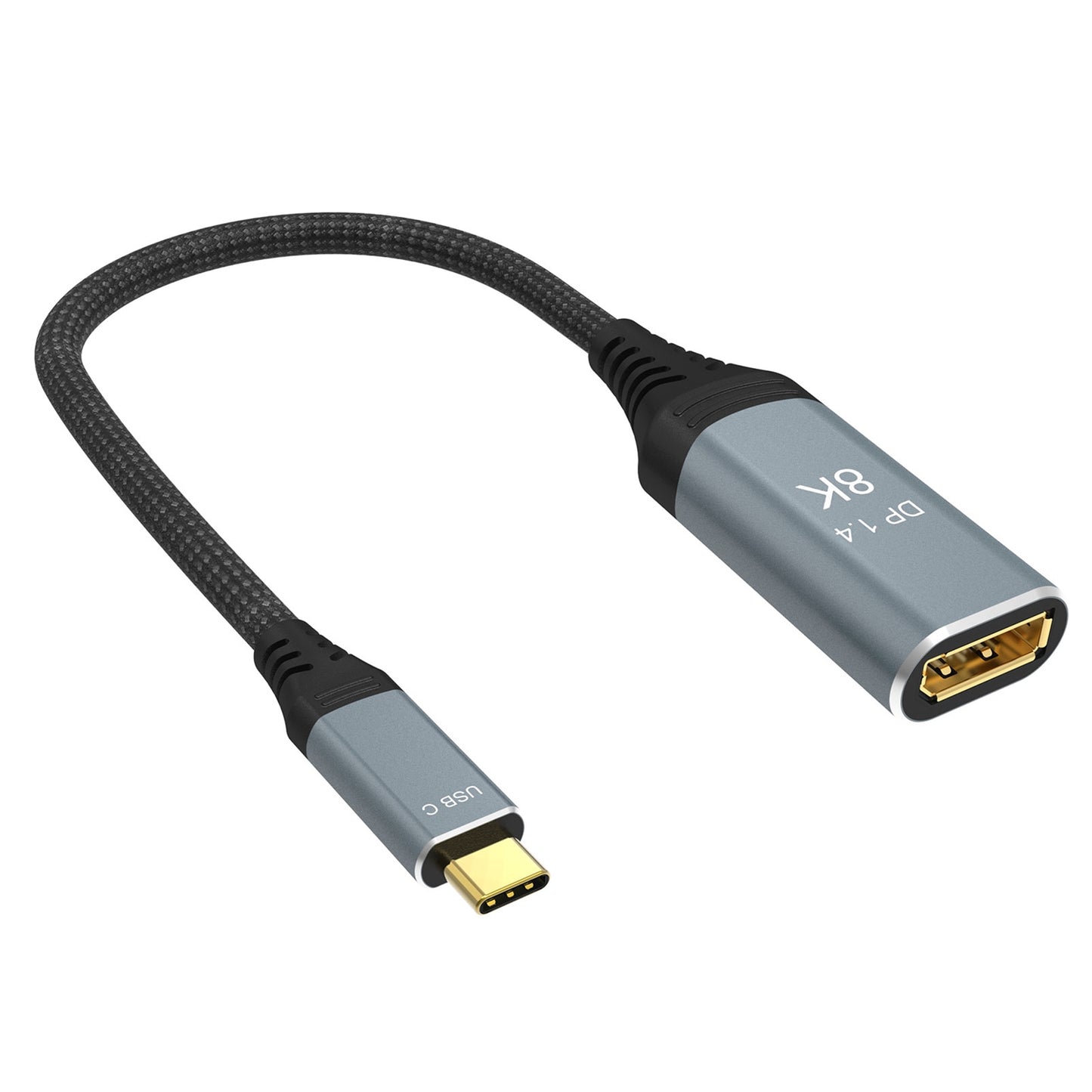 Prevo USBC-DP-ADA Display Converter Adapter USB Type-C(M) to DisplayPort(F) 0.2m