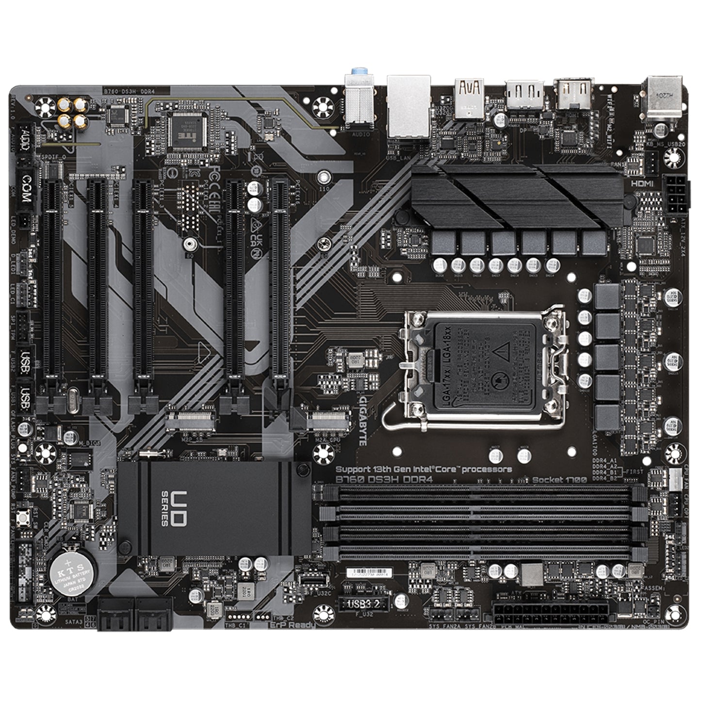 Gigabyte B760 DS3H DDR4 Ultra Durable Intel 1700 Socket Motherboard