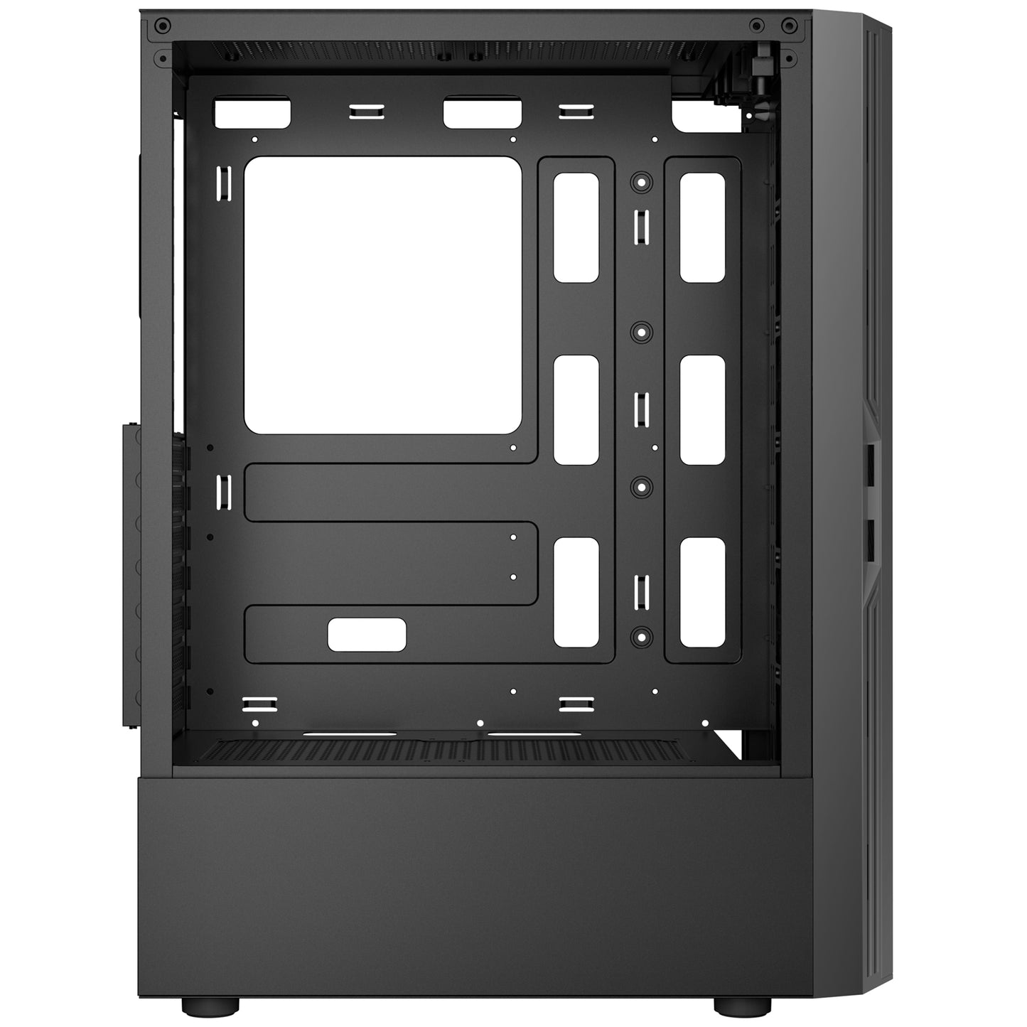 ANTEC AX20 PC Case Black Mid Tower Tempered Glass Side Window Panel