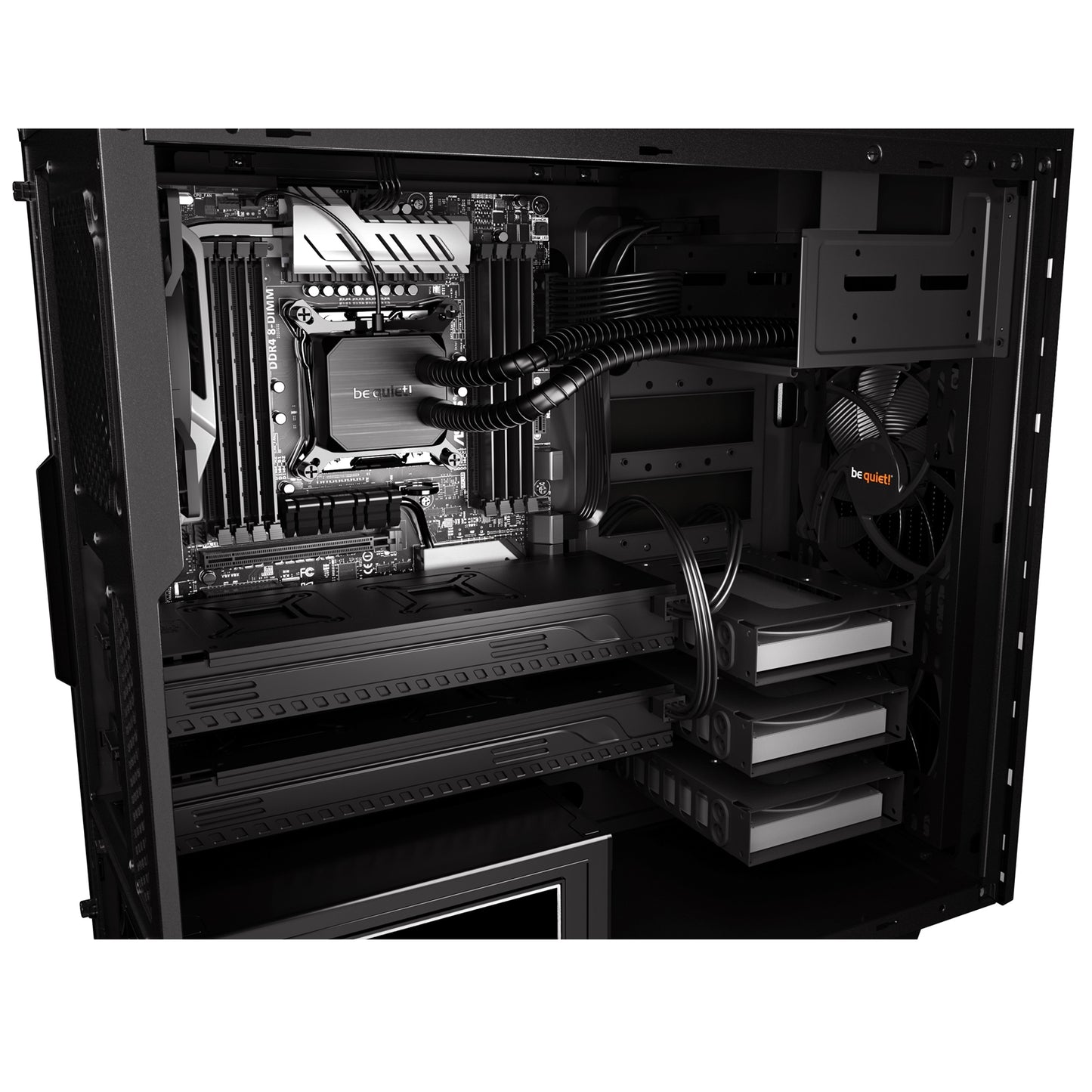 be quiet! Pure Base 600 PC Case, Black, Mid Tower, 3x Pure Wings 2 PWM Fans