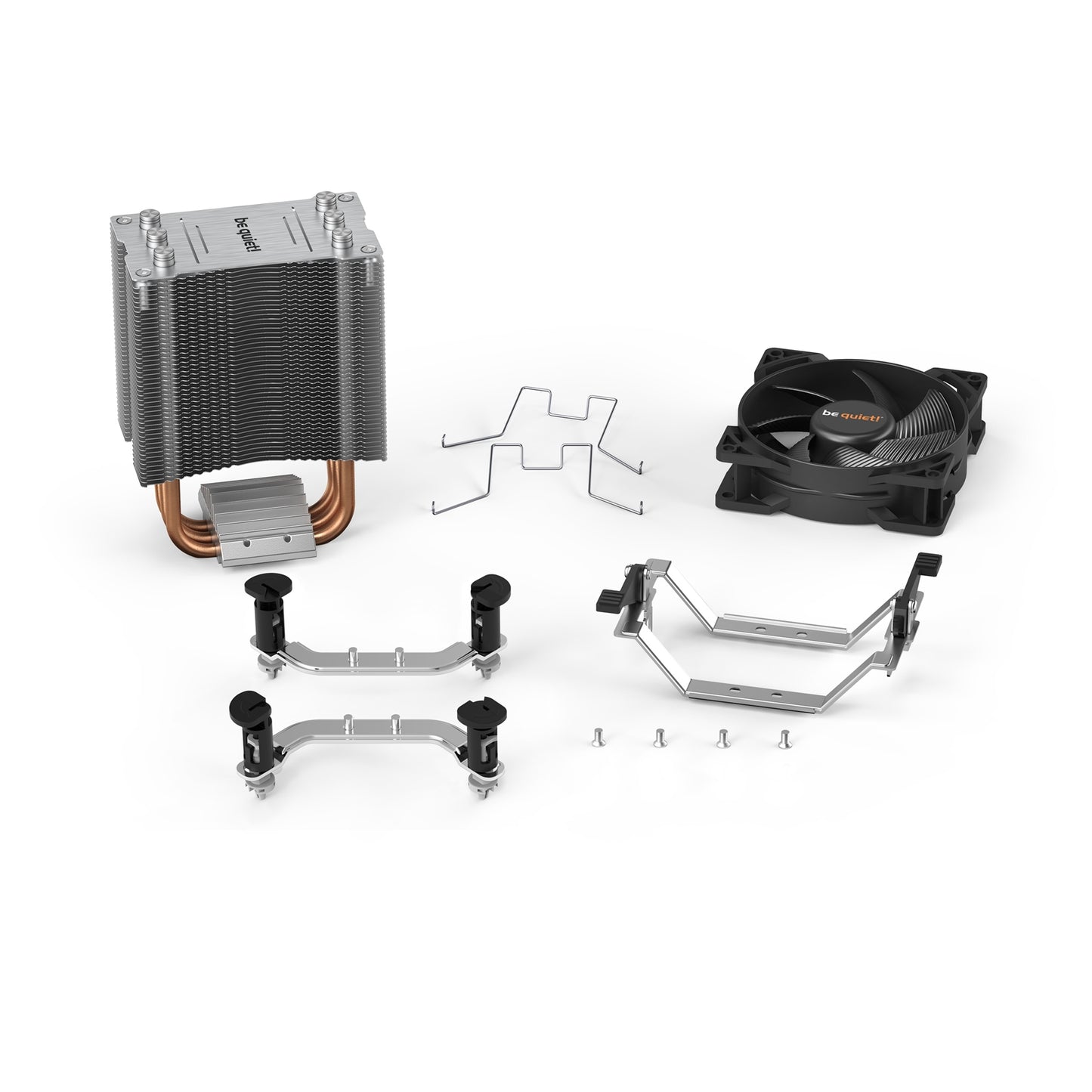 be quiet! Pure Rock Slim 2 Fan CPU Cooling Fan, Universal Socket, Black