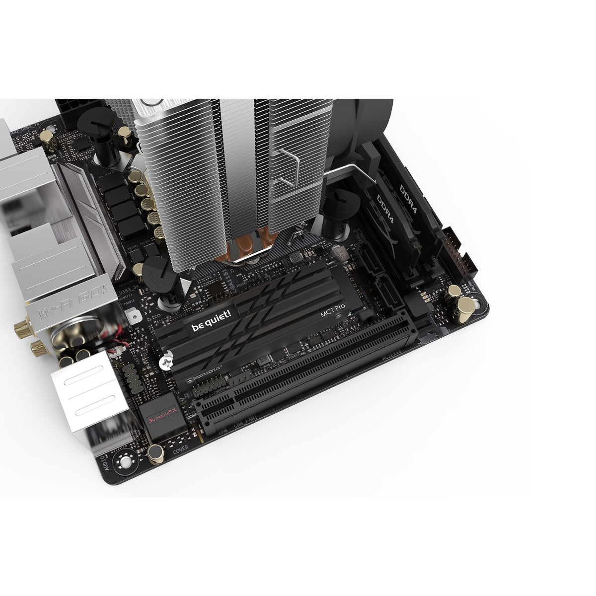 be quiet! (BZ003) MC1 Pro M.2 SSD Cooler, Integrated Heat Pipe, 2280 Size