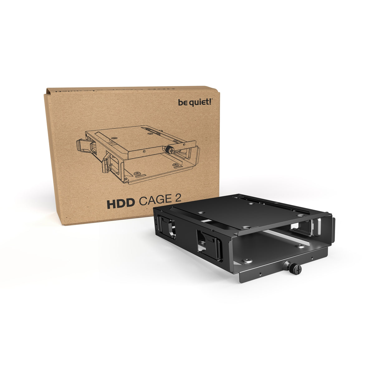 be quiet! HDD Cage 2, Mounting for 1x HDD or 2x SSDs, for Dark Base Pro 901 Case