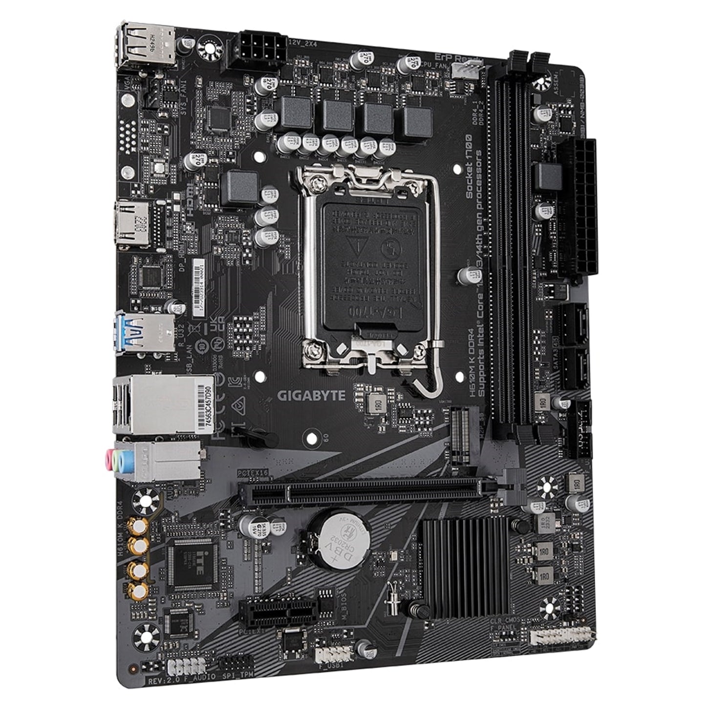 Gigabyte H610M K DDR4 Ultra Durable Intel 1700 Socket Motherboard, Micro-ATX
