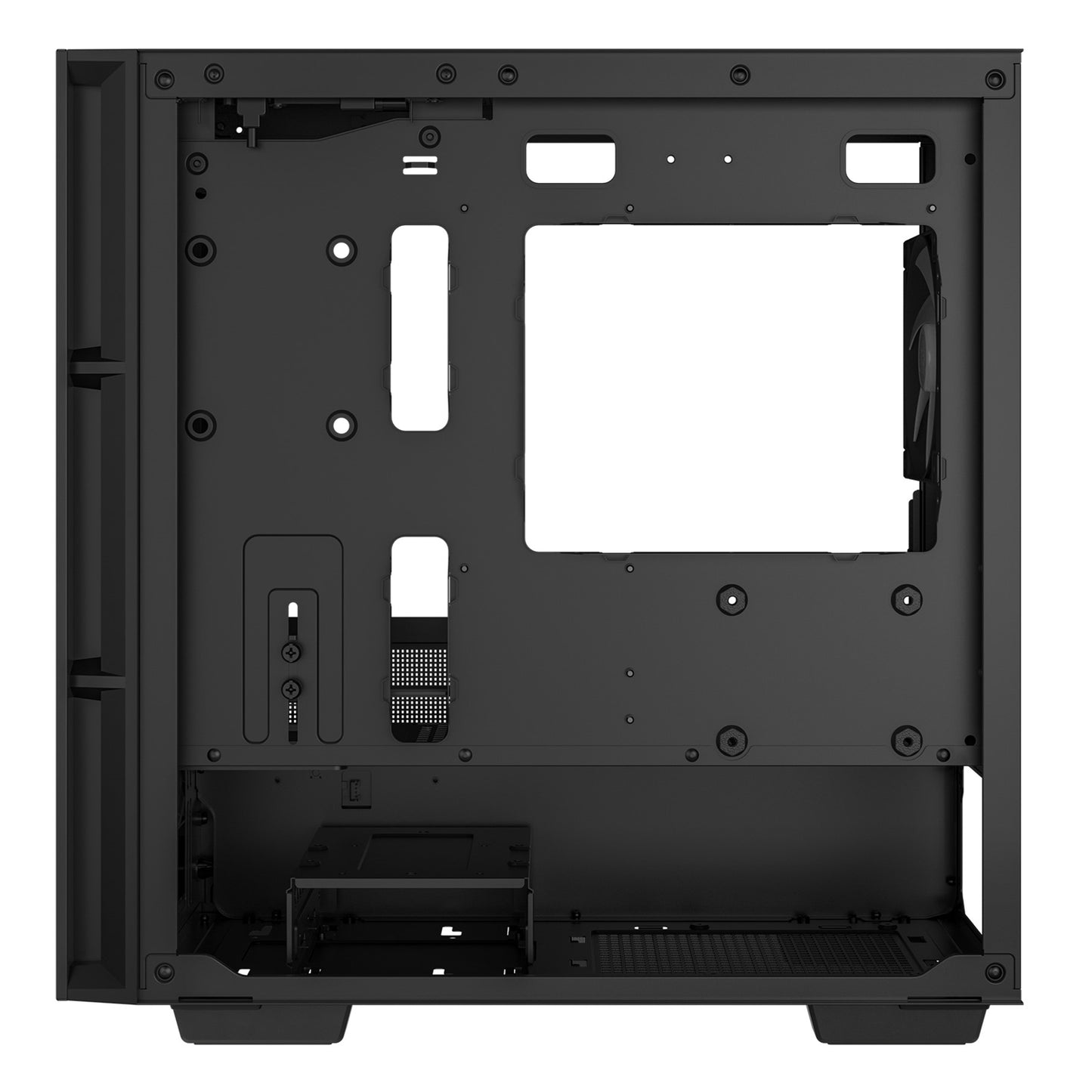 DeepCool CH360 Digital Gaming PC Case, Black, Mid Tower, Glass Panel, Fans Incl.