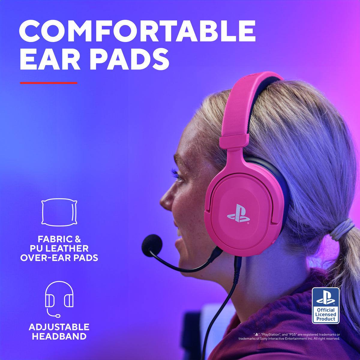 Trust GXT 498P Forta Gaming Headset Wired Pink