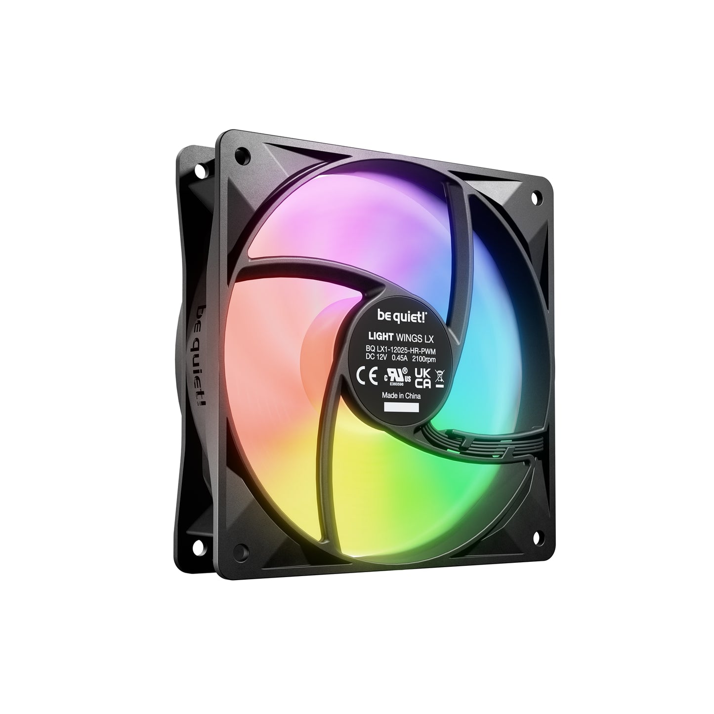 be quiet! Light Wings LX 120mm PWM High-Speed Fan ARGB Lighting 3-Pack