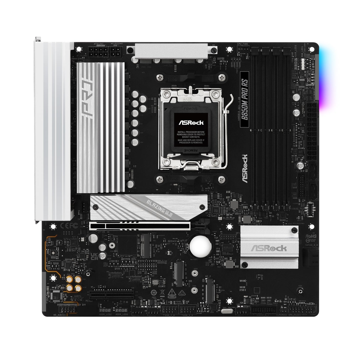 ASRock B850M Pro RS AMD AM5 Socket Motherboard