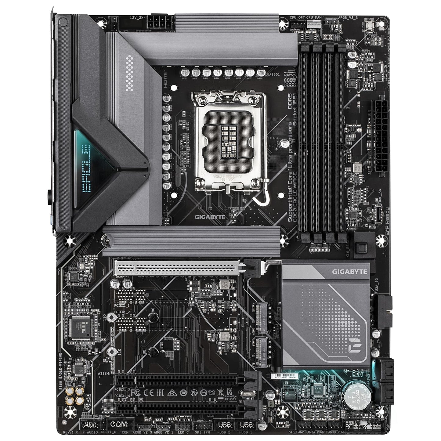 Gigabyte B860 EAGLE WIFI6E Intel 1851 Socket Motherboard ATX 4x DDR5 Slots