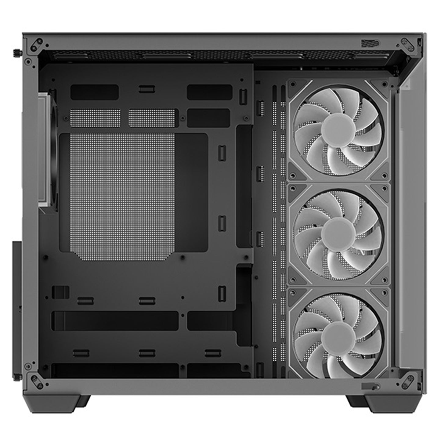 DeepCool CG530 4F Mid-Tower Case with Tempered Glass Panels, 4x ARGB Fans, Black