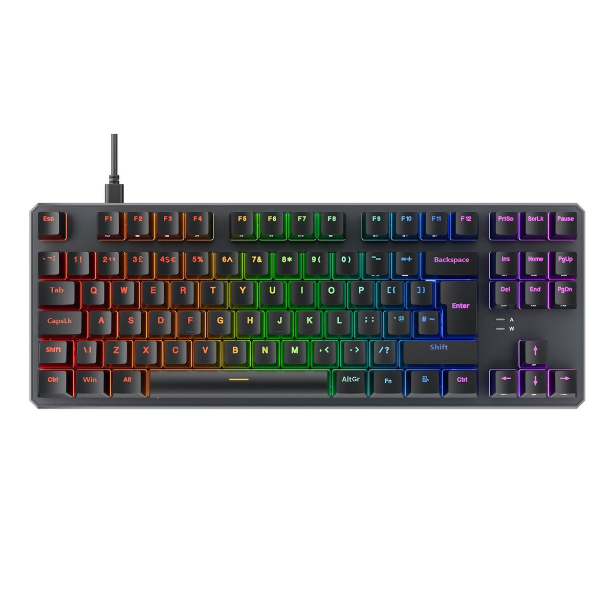 Tecware Phantom+ Mechanical Gaming Keyboard, 80% TKL RGB, Wraith Red Switches