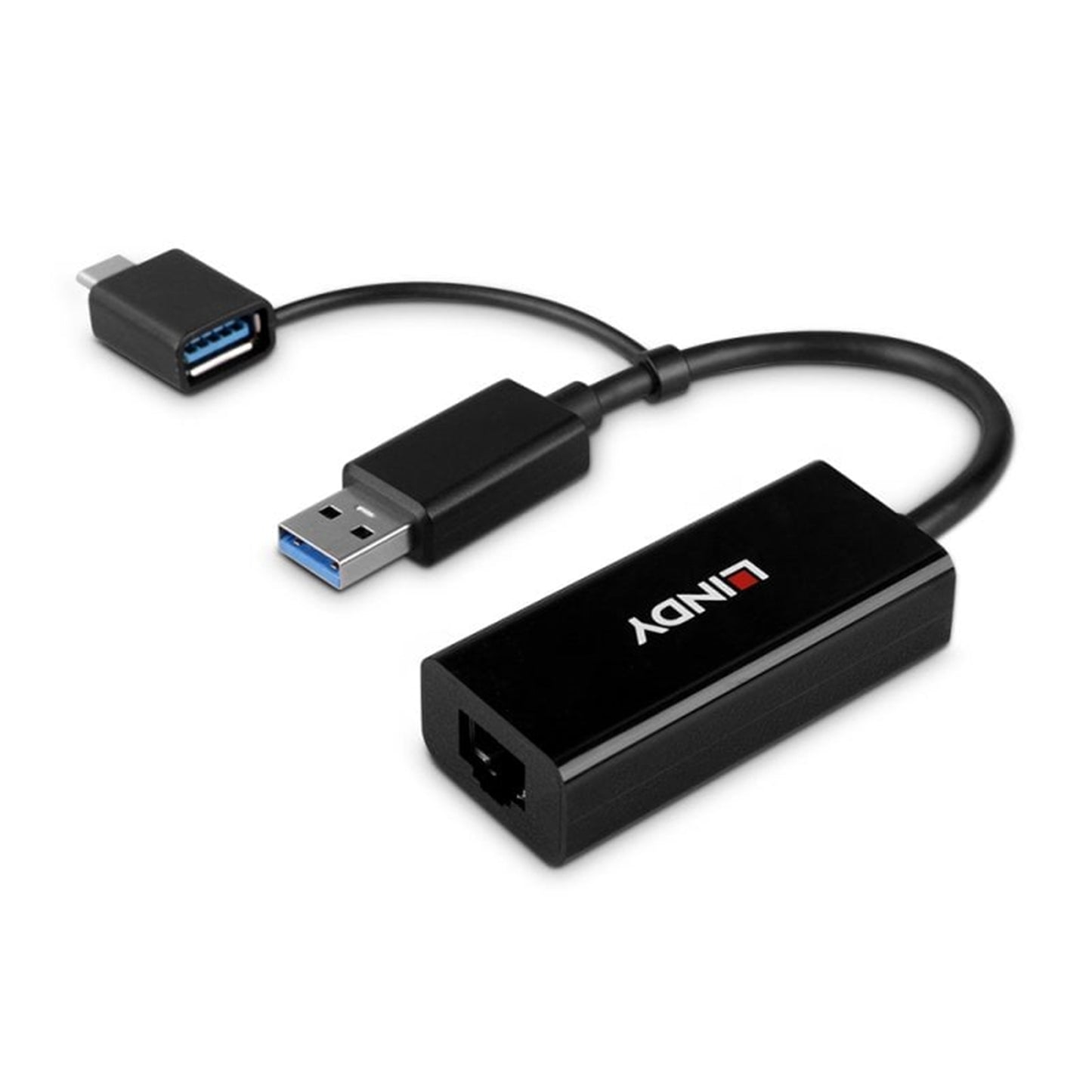 Lindy USB 3.2 Gen 1 Gigabit Ethernet Converter, Bus-Powered
