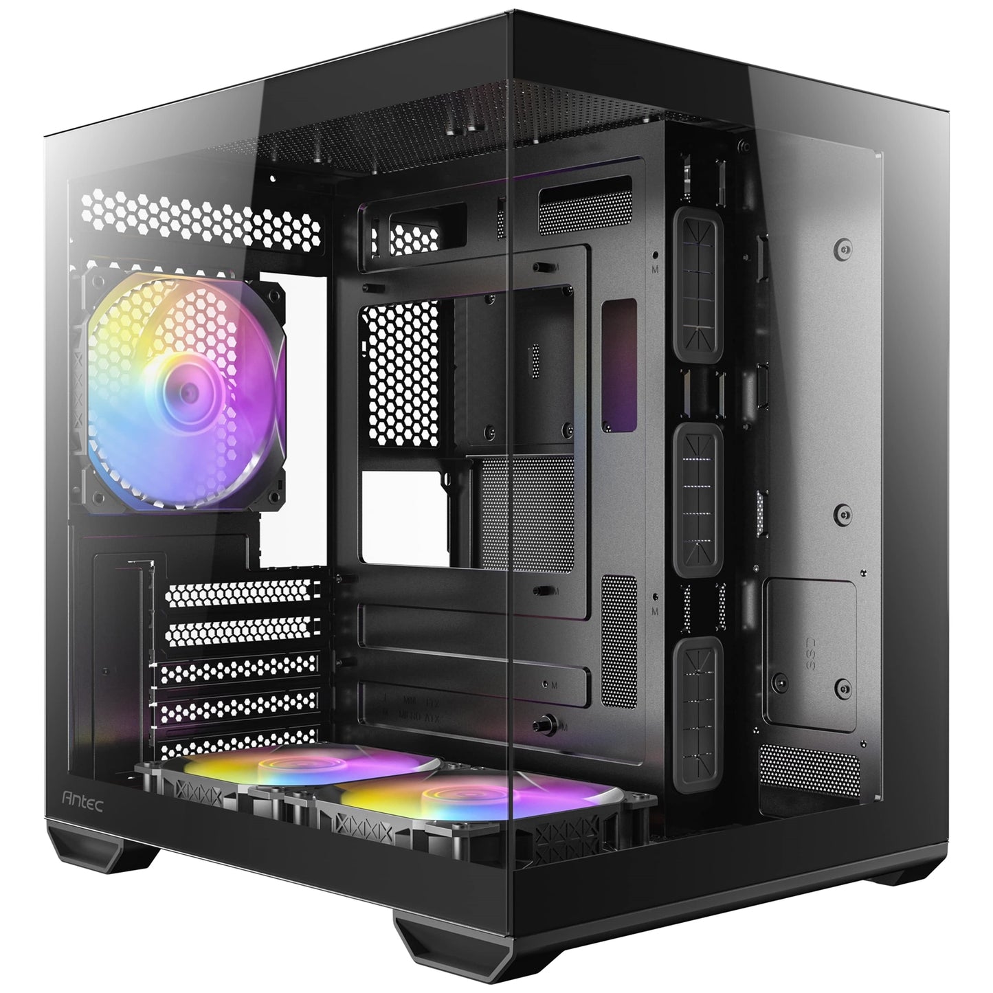 Antec CX60M ARGB Mini Tower Gaming PC Case Black ARGB Fans Water Cooling Support