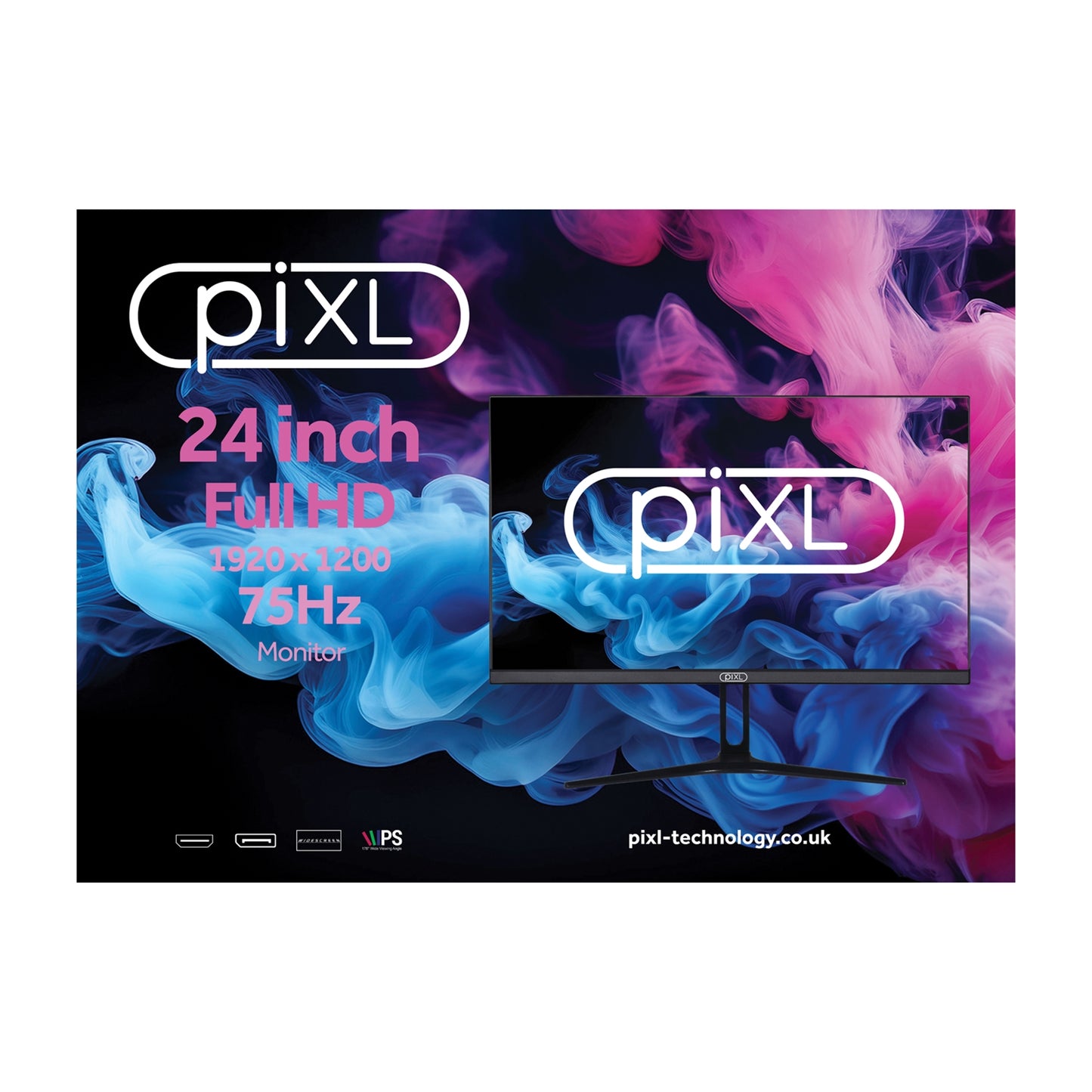 piXL PX24IDHFP 24 Inch 75Hz Full HD Frameless Monitor