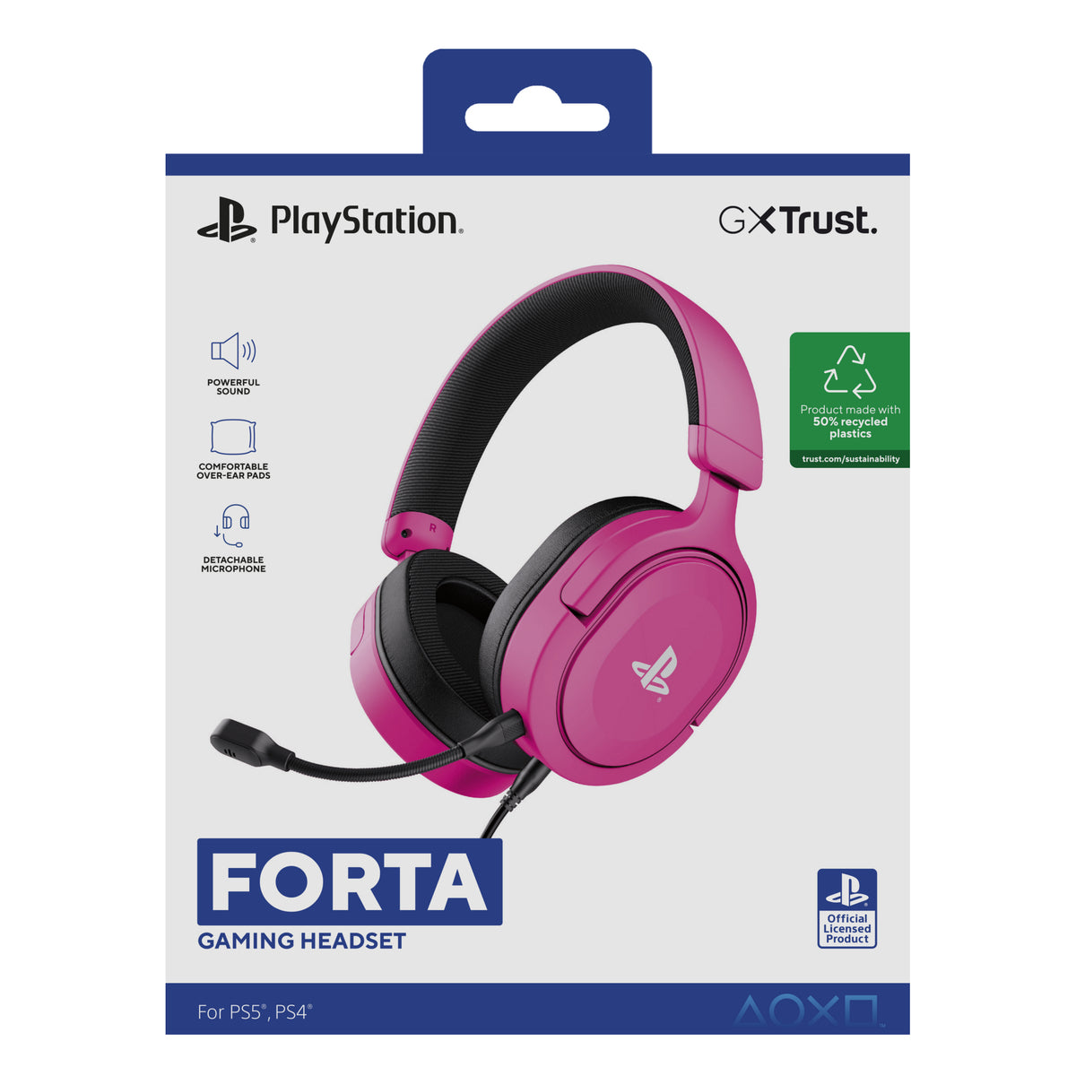Trust GXT 498P Forta Gaming Headset Wired Pink