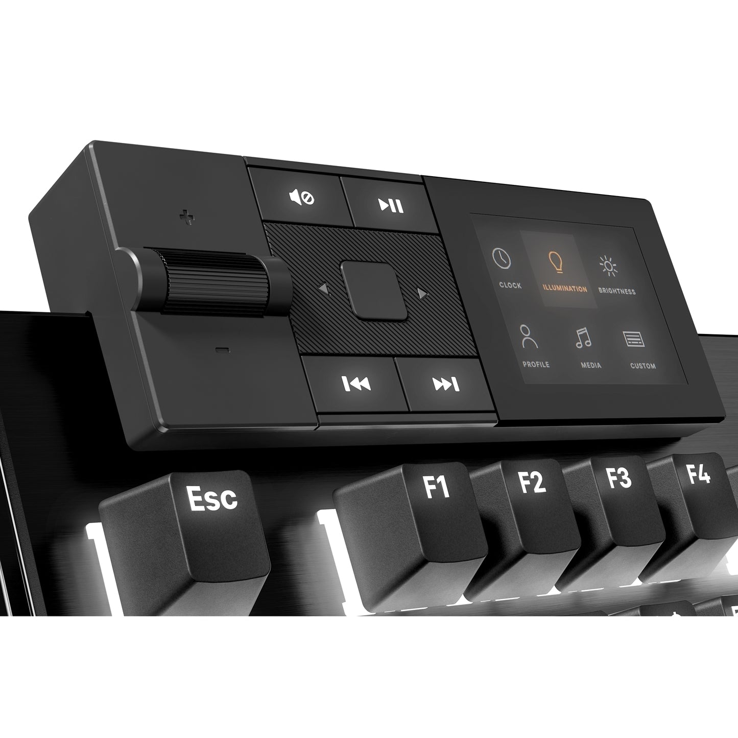 Be Quiet! Dark Mount Modular ARGB Gaming Keyboard, Silent Linear Orange Switches