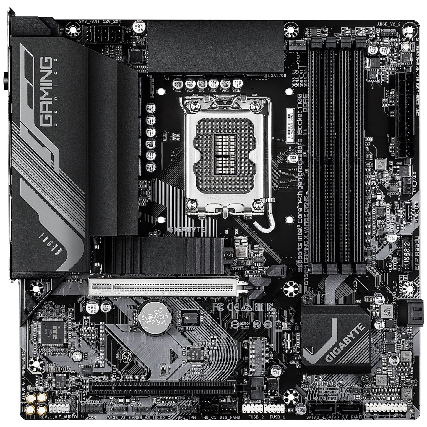 Gigabyte B760M GAMING X WIFI6E GEN 5 INTEL Socket Motherboard Micro-ATX