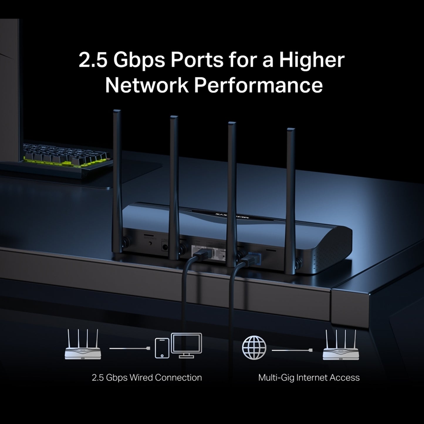 Mercusys BE3600 Dual-Band Wi-Fi 7 Router, MR27BE