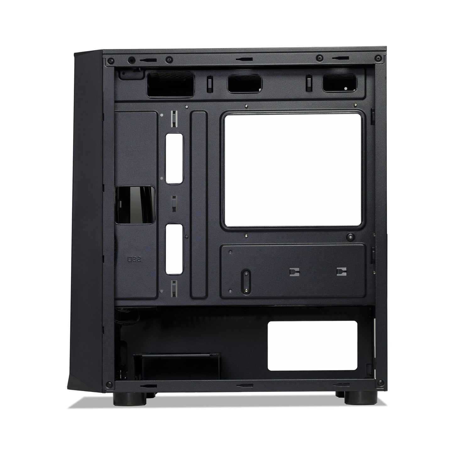 Tecware Forge M Omni Micro-ATX Black PC Case Key-Lock Glass 4x120mm Fans Incl