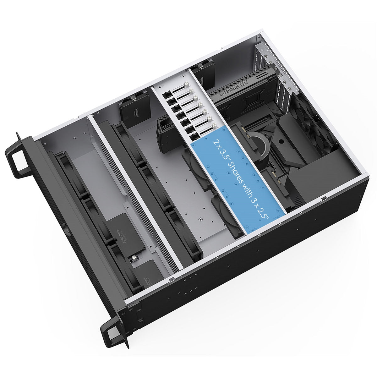 Codegen CSCG4U600GP 4U Rackmount Server Case, 600mm Deep, Dual 80mm Cooling Fans