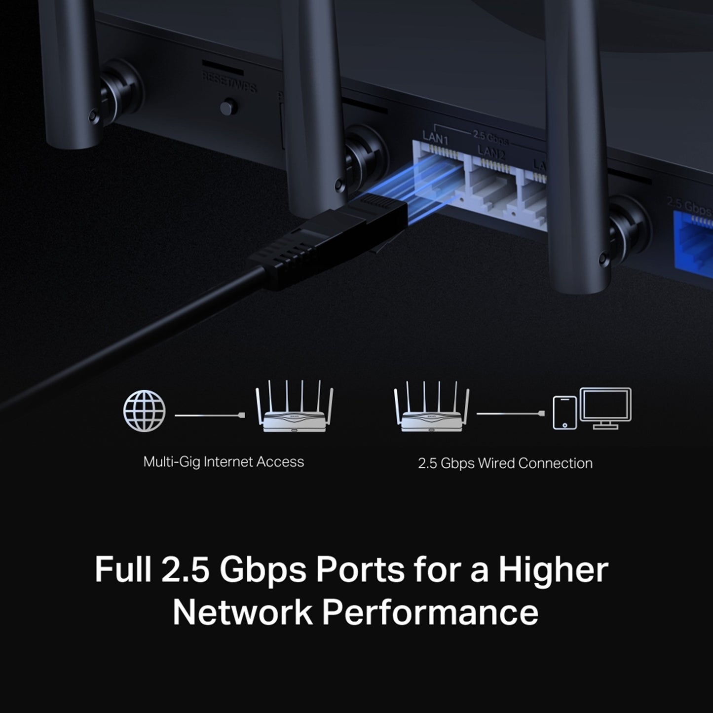 Mercusys BE9300 Tri-Band Wi-Fi 7 Router, MR47BE