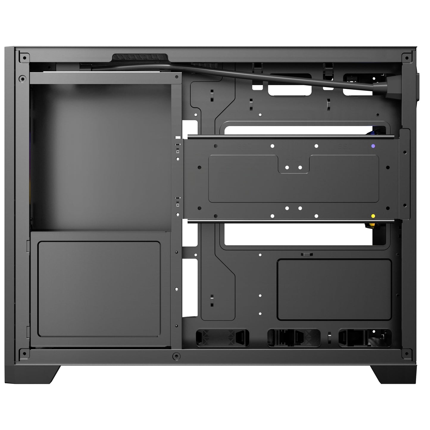 Antec FLUX M Mini Tower PC Case, Glass, Steel/Plastic, 6x Fans, USB-C, mATX/ITX