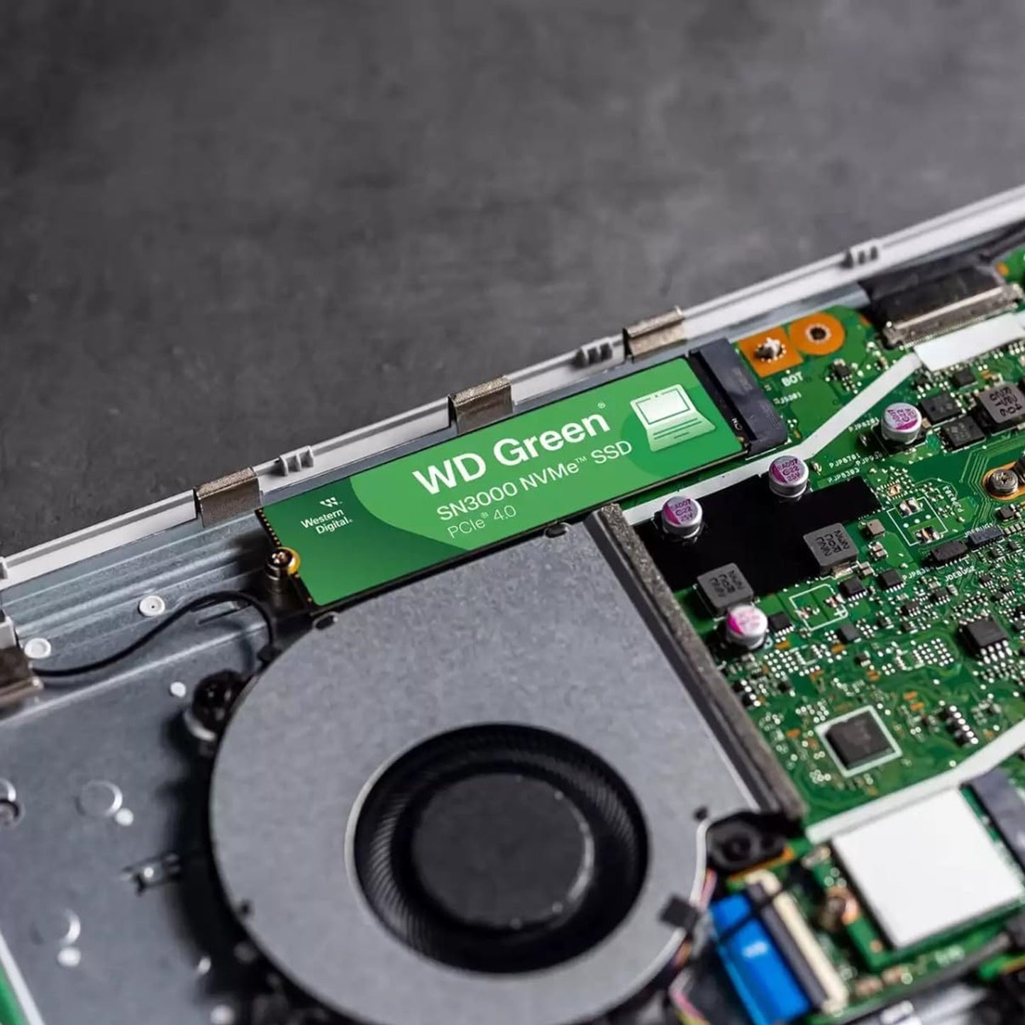 WD Green SN3000 1TB NVMe SSD, M.2, PCIe Gen4, 2280 Read 5000MB/s Write 4200MB/s
