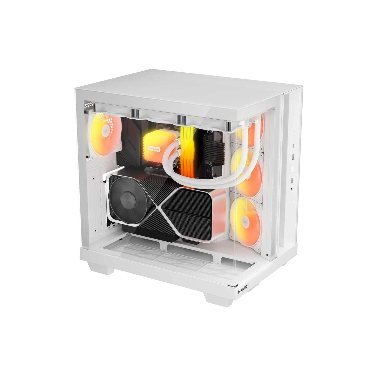 be quiet! Light Base 500 LX BGW86 White Mid-Tower Case, 4x ARGB LX Fans