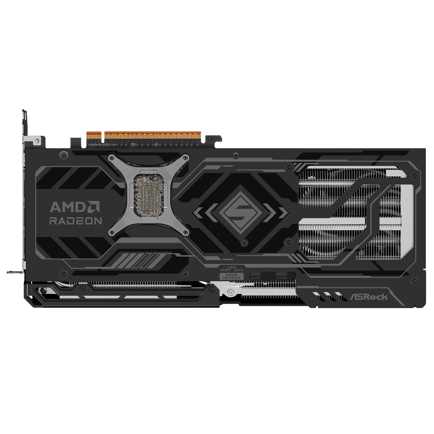 ASRock AMD Radeon RX 9070 XT Steel Legend Dark 16GB GDDR6 Graphics Card