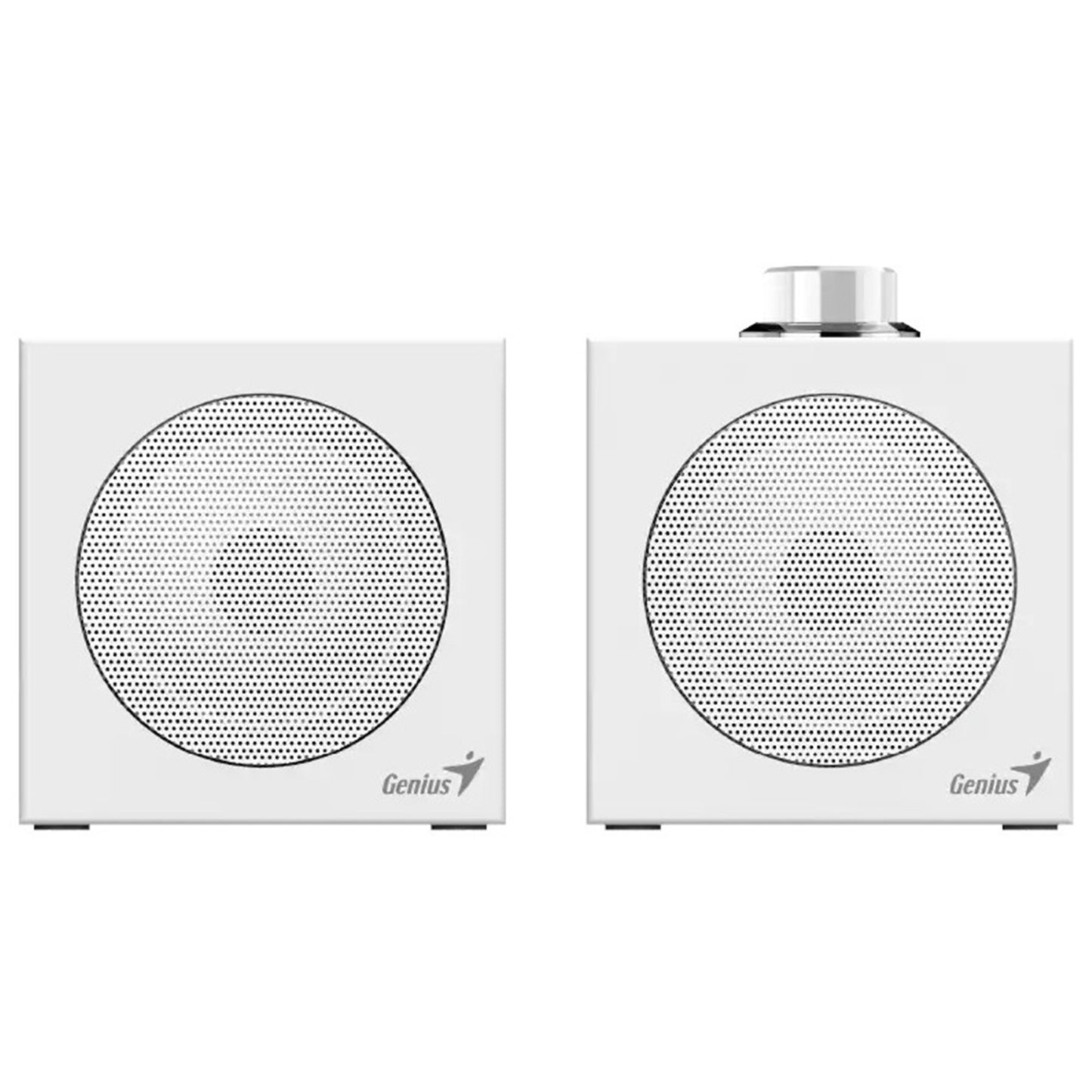 Genius SP-HF300U USB Audio Speakers, 4W, USB-A & USB-C Connectivity, White