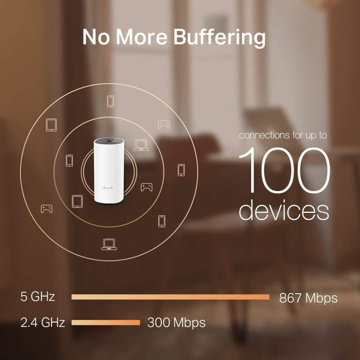 TP-Link Deco M4 AC1200 Whole Home Mesh Wi-Fi System - 3 Pack