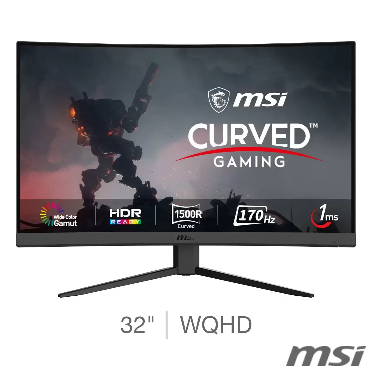 MSI G32CQ4 E2 32 inch WQHD 170Hz VA Curved Gaming Monitor