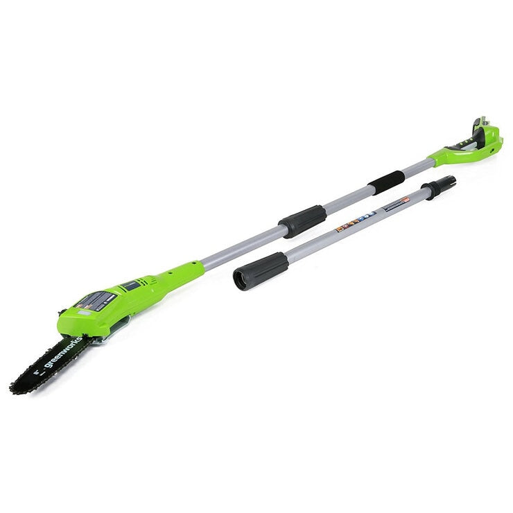 Greenworks 24V 20cm Cordless Pole Saw 1 x 24V (2Ah) Battery and Charger Bundle
