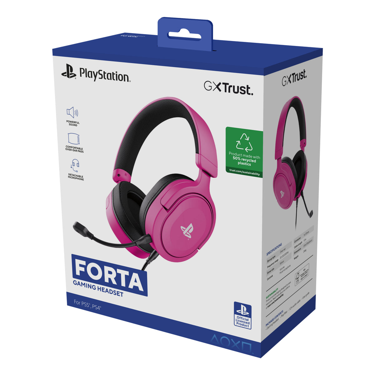 Trust GXT 498P Forta Gaming Headset Wired Pink