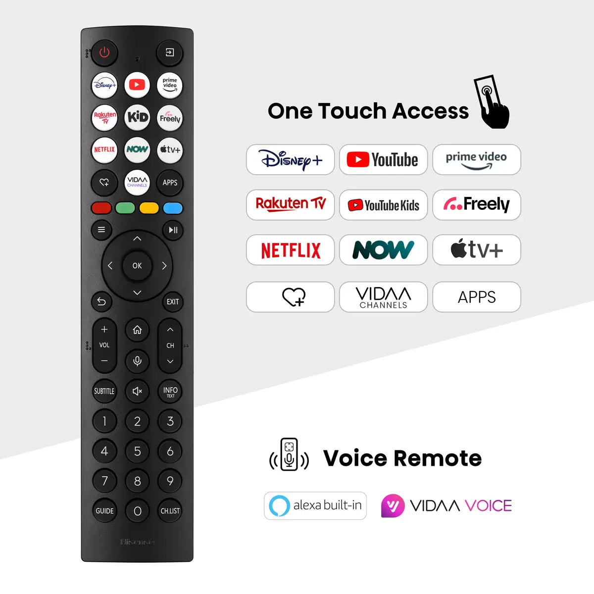Hisense 65U6NQTUK 65 Inch Mini-LED Freely Smart TV 5-Year Warranty