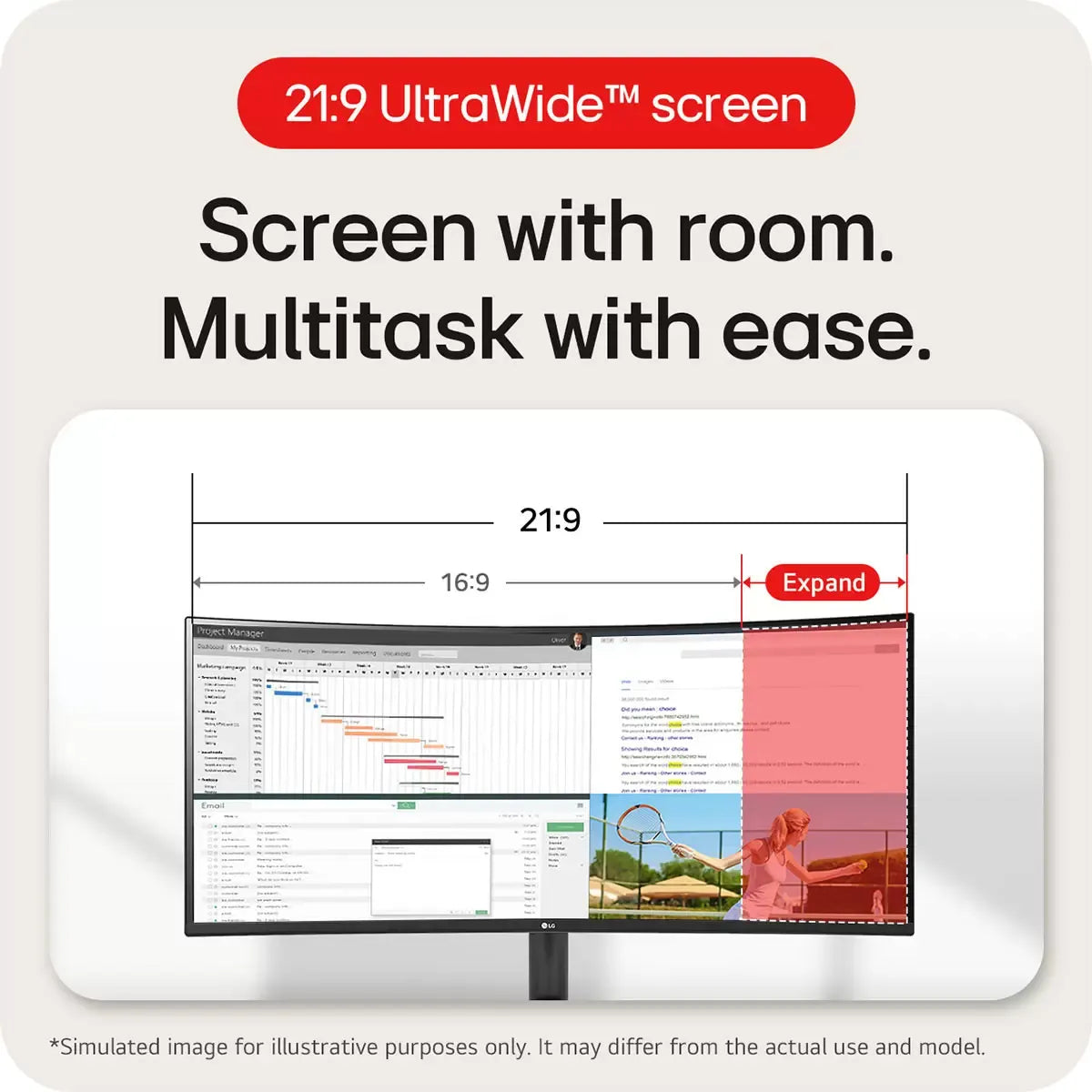 LG 34 Inch WQHD 100Hz VA UltraWide Monitor