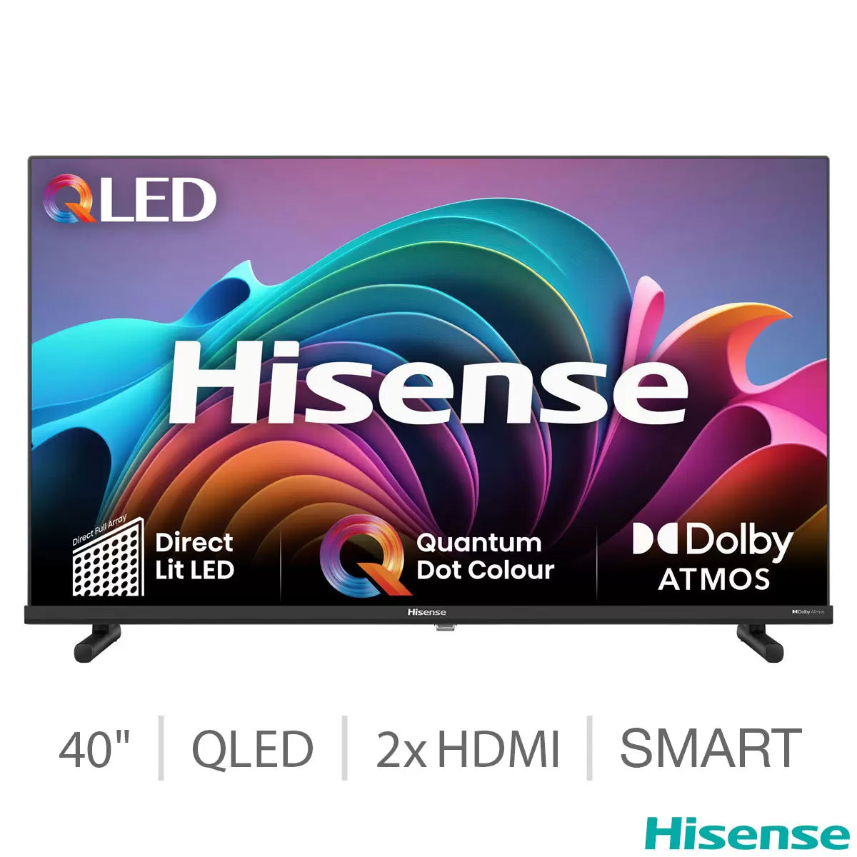 Hisense 40A5NQTUK 40 Inch QLED Smart TV 5-Year Warranty