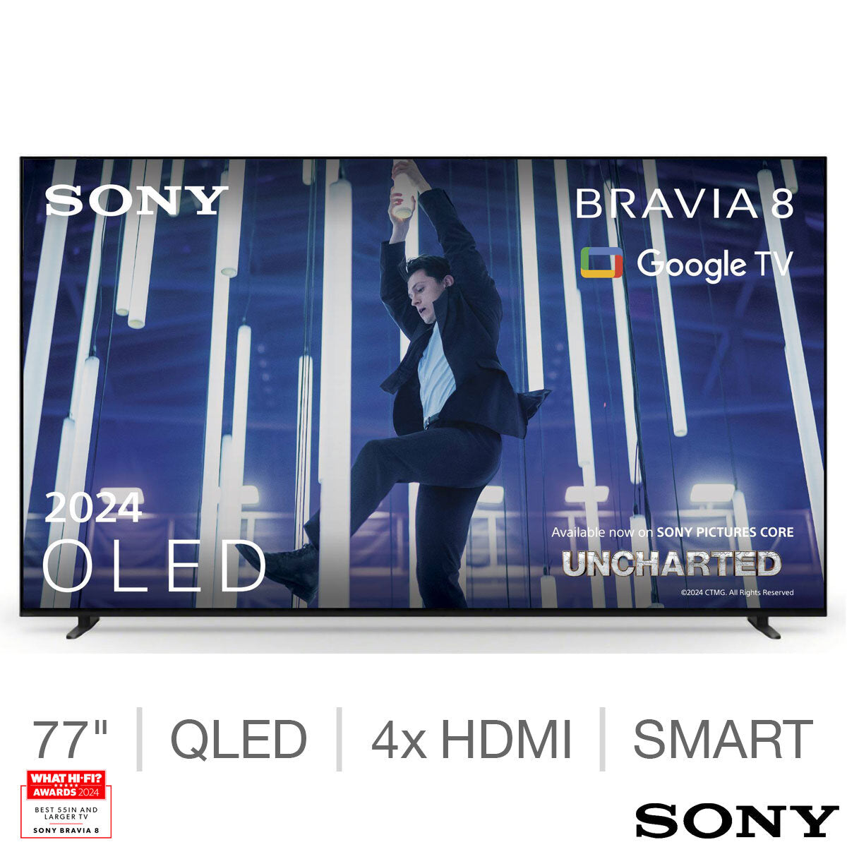 Sony Bravia 8 K77XR80U 77 Inch 4K OLED Smart Google TV 5-Year Warranty