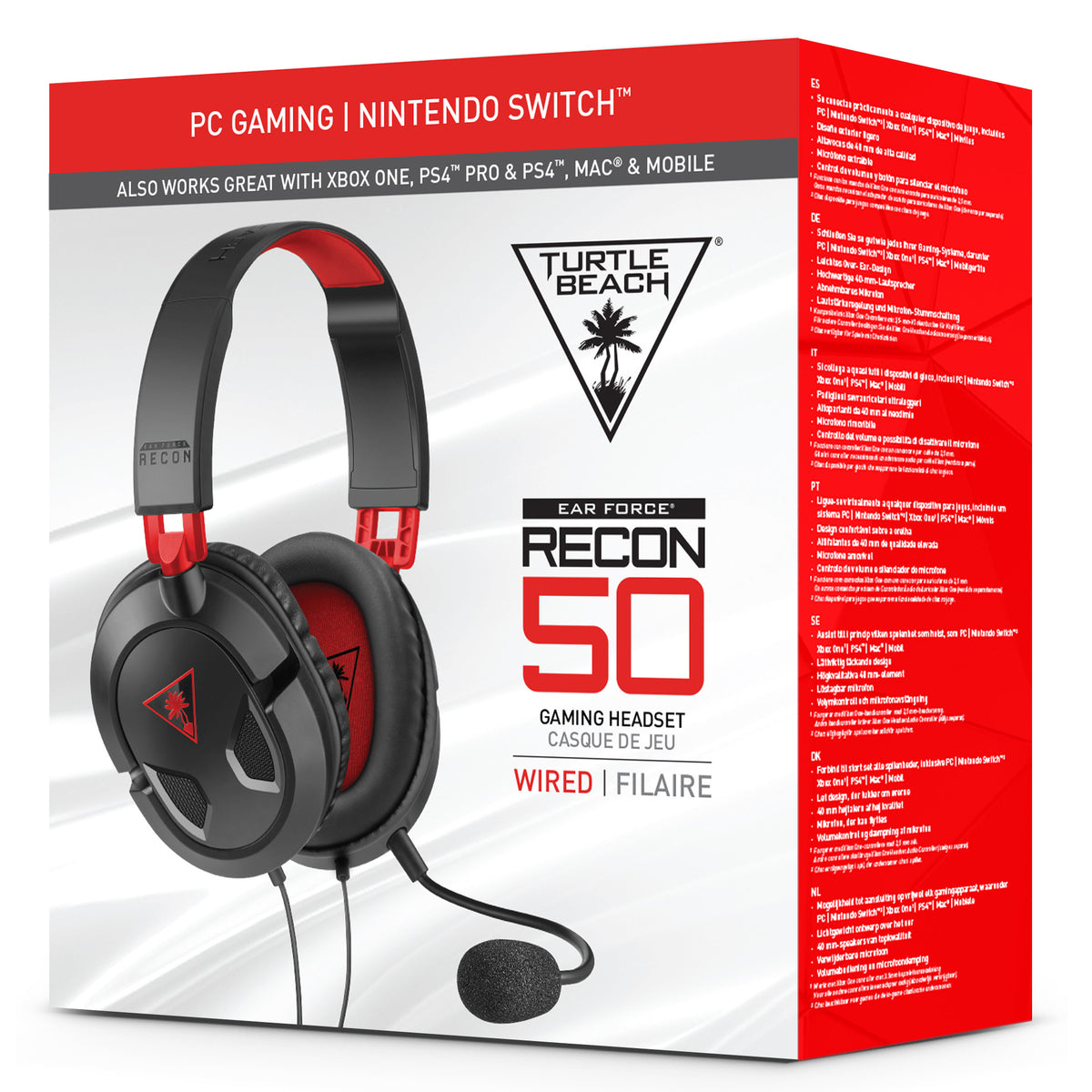 Turtle Beach Recon 50 Gaming Headset Wired Black