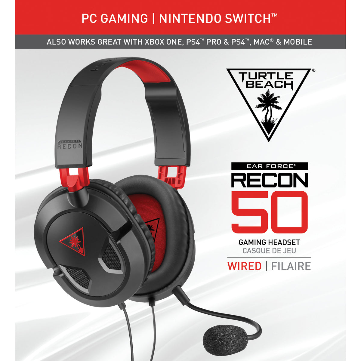 Turtle Beach Recon 50 Gaming Headset Wired Black