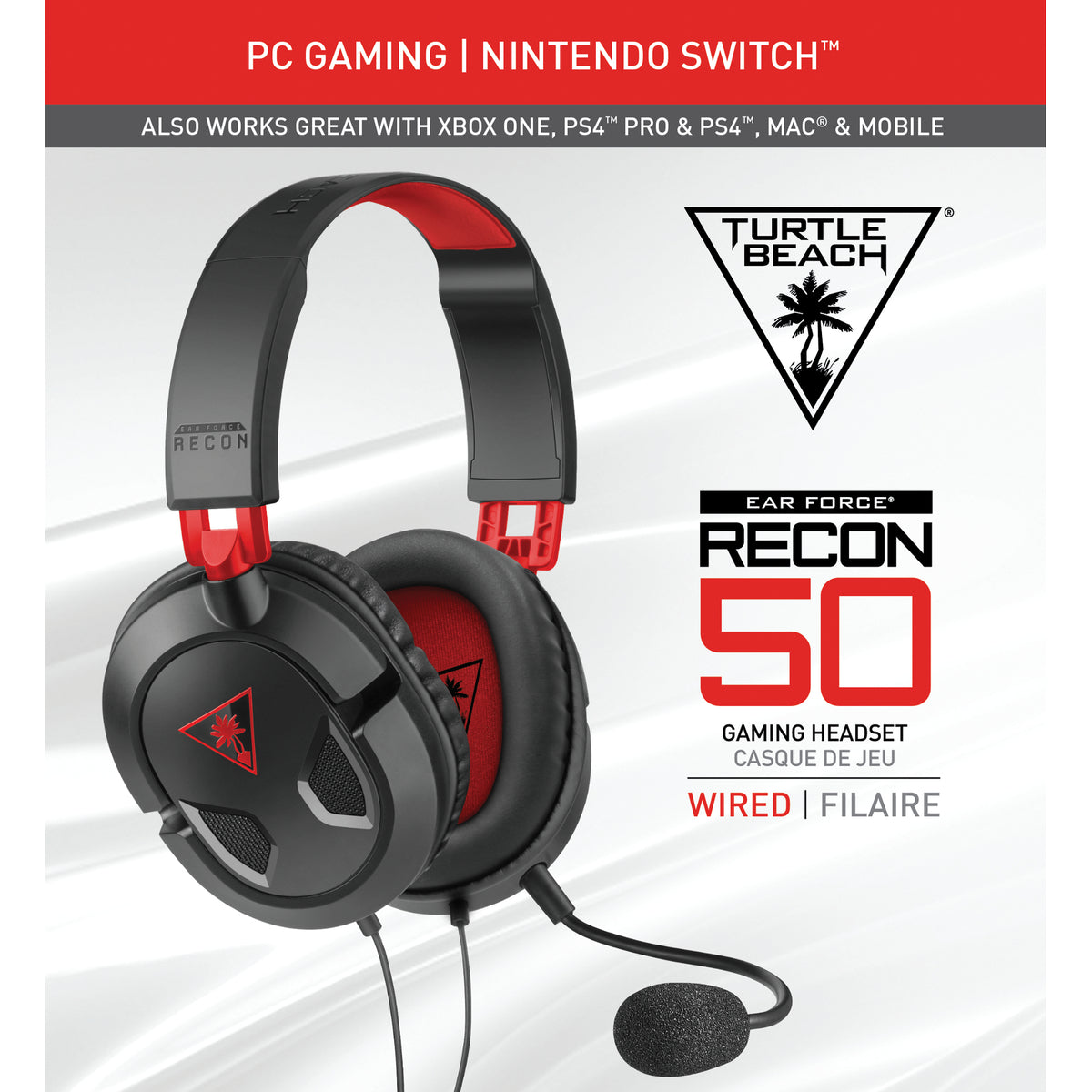 Turtle Beach Recon 50 Gaming Headset Wired Black