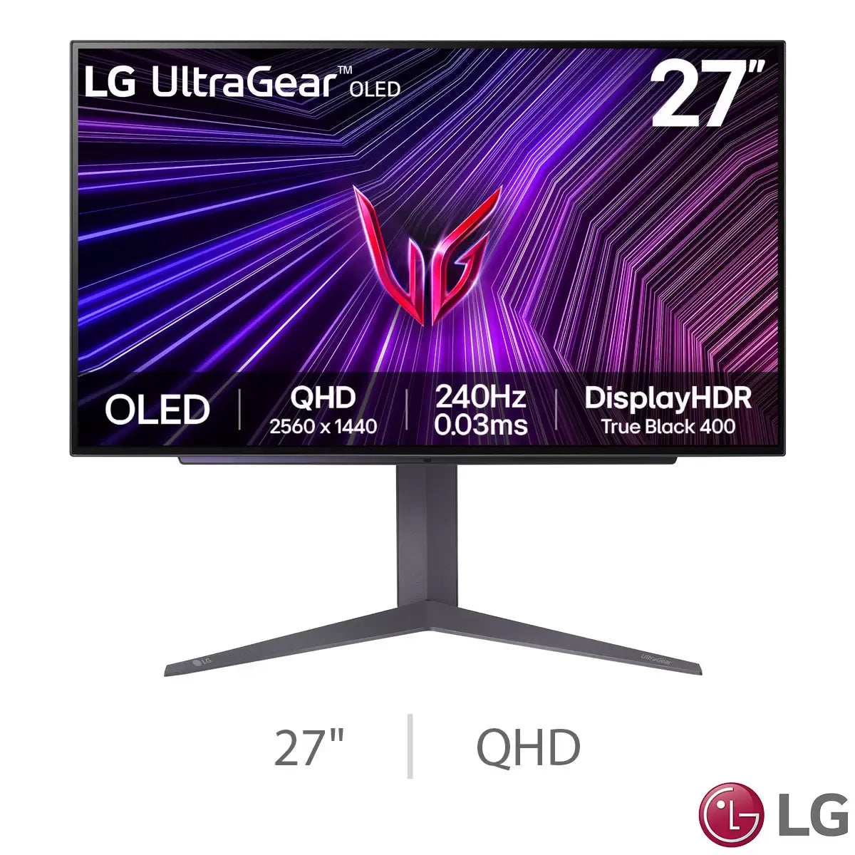 LG UltraGear 27 Inch QHD 240Hz OLED Gaming Monitor