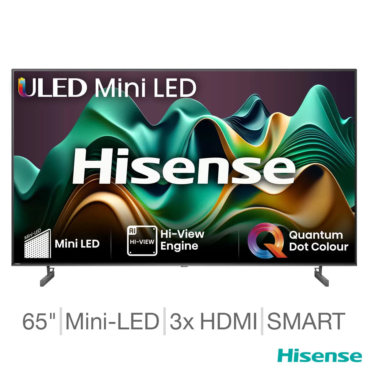 Hisense 65U6NQTUK 65 Inch Mini-LED Freely Smart TV 5-Year Warranty